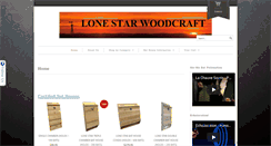 Desktop Screenshot of lonestarwoodcraft.com